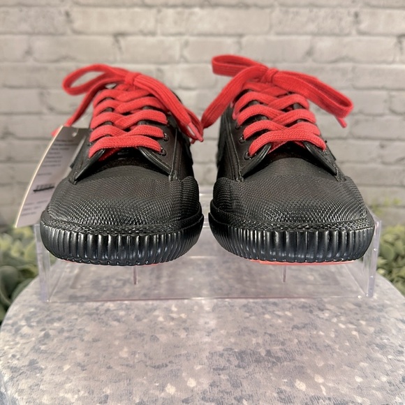 FEIYUE X STAPLE 1920 Black Leather Low Full Color Pigeon Sneakers Men’s 8🖤NWT - Picture 2 of 12